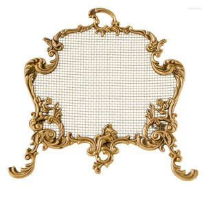 Dekorativa plattor europeiska stil smycken display rack örhängen halsband lagring ljus lyx mässing kreativ prydnad
