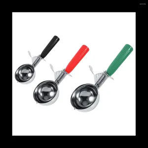 Spoons Ice Cream Spoon Stainless Steel Spring Handle Mash Potato Maker Fruit Scoops