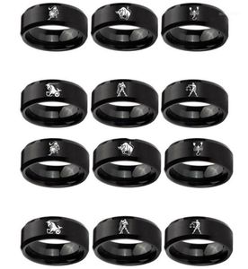 Bröllopsringar 12 Zodiac rostfritt stål Ring Witchcraft Star Witch Wicca Leo Horoscope Constellation Jewelry Christmas Gifts för W8572909