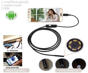 Box Cameras 1m 55mm Lens Endoscope HD 480P USB OTG Snake Waterproof Inspection Pipe Camera Borescope For Android Phone PC3394499