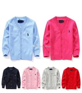 2020 Fashion New Kids Sweater Autumn Children Polo Sweater Cardigan Coat Baby Boys Girls singlebreasted jacket Sweaters outer wea8473223