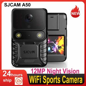 Telecamere SJCAM A50 4K Camera WiFi Sport Camera da 12 MP Night Vision IP65 impermeabile con la luce a LED a LED a LED da pannello touch IPS da 2,0 supporti remoto