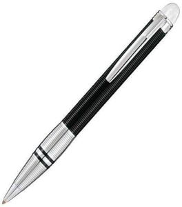 Crystal On Top Black and Silver Circle Cove Rollerball Pen Office M B canetas com série número3429719