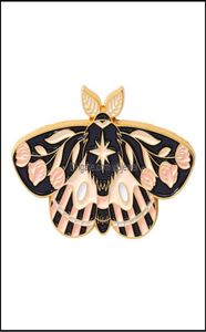 Pinos broches jóias desenhos animados de borboleta broche unisex liga unissex Animais Série de lapela pinos de folhas de flor da lua de lua corpor badges euro3631048