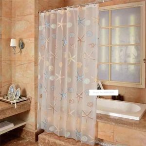 Shower Curtains 150 200cm Creative Beautiful Waterproof Curtain Thicken PEVA Bathroom With 12pcs Plastic C-Rings