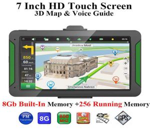 S7 Car GPS Navigator 7 -дюймовый 8GB Portable Touch Ecren Car GPS Navigation Auto FM Bluetooth -передатчик Европа Североамериканская карта N6280800