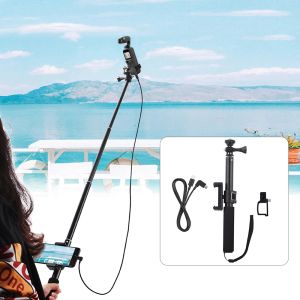 Klammern für DJI -Pocket 2 Verlängerung Pole Selfie Stick Handheld Gimbal Stabilisator mit Telefonhalterungsklemm -Klemm -Stangenzubehör