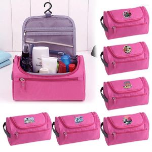 Kosmetiktaschen Wäsche Make -up -Beutel Frauen Toilettenartikel Organizer wasserdichtes Reisetasche Kapazität Wellenmuster Druck tragbarer Gehäuse