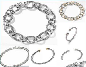 gold chain bracelet womens Bangle Jewelry Mens Dy Trend Charm Designer Women Platinum ed Wire Bracelets Round Plated Head Fas1144432