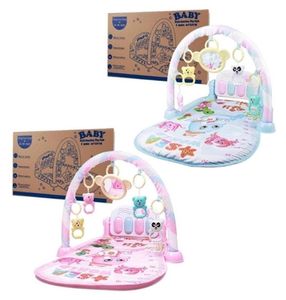 1Set Baby Gyms Play Mat Pedal Piano Light Musical Toy Activity Kick Fitness Cushion for born Girls Boys 21080427693117927