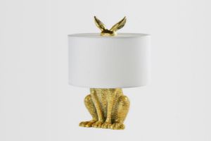 Nordic Postmodern Table Light Simple Design Bedroom Bedside Lamp Restaurant Study Masked Rabbit Resin Creative Desk Lamps8756486