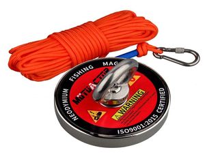 700BLS Neodymium Salvage Fishing Magnet With Rope Metal Treasure Hunter Magnetic Holding Lifting8165556