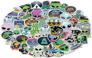 Водонепроницаемые 103050pcs инопланетяне UFO Offem Space Graffiti Stickers Cartoon Decal