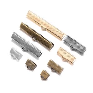 1050pcs crimp perline coa cove cabellini cabine corda a corda di clip in pelle nastro Connettori di protezione per reperti di gioielli fai -da -te 240408