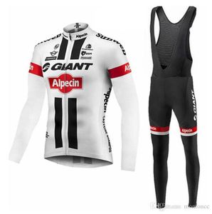 Nya ankomst Mens Cycling Long Sleeve Jersey Bib Pants Set Ropa Ciclismo Cycling Clothing Cykel Wear Men039s Comptabl2383653008