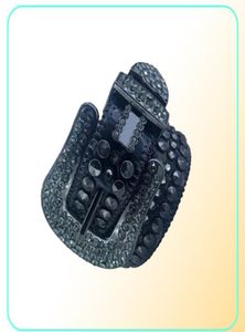 Cinturão de strassimon de designer womensimon com grande fivela de couro brilhante cintilão de shining shining cinturões 88851608