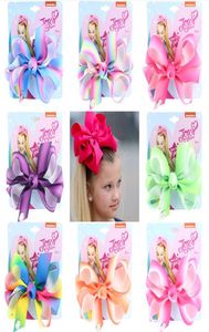 11 colori per ragazze fiocche per capelli da 5 pollici Rainbow Design Girl Clippers Girl Clips Accessorio per capelli 2203666