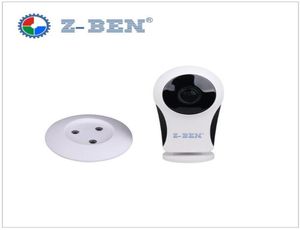 Helt ny 180 -graders mini WiFi Panoramic IP Camera HD 720p Fisheye Micro SD Camera Wireless Network Audio Surveillance Night Visio5265269