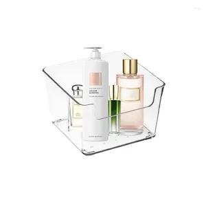 Förvaringslådor Vanity Organizer Basket Cosmetic Tabell Bin Clear toalettartikel Multifunktionell skrivbordshållare för lotioner