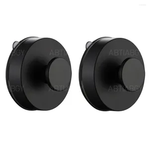 Ganci 1/2/4pcs aspirazione aspirante tazza di aspirazione nera forte forte autospettata per le parete della parete da parete pesante succhiatore di carico pesante per bagno da cucina