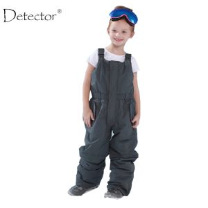 Hose Detektor Kinder Outdoor gepolsterte Hosen Jungen und Mädchen Winter Skihosen insgesamt Overall Gurt Strampler Mädchen Bib 92134