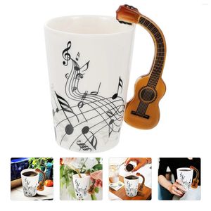 マグカップセラミックティーカップマグ楽器デザインデザインハンドルパーソナライズされたミルクコーヒー