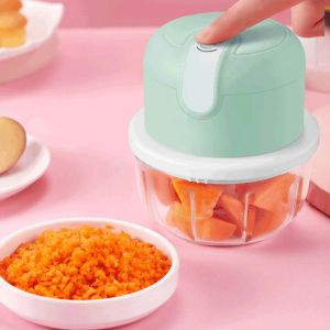 Mixer Mini Elektrisch Mixer Gemüse Hubschrauber Knoblauch Masher Crusher USB wiederaufladbar Ingwer Fleischschleife Küchengadget Gadget