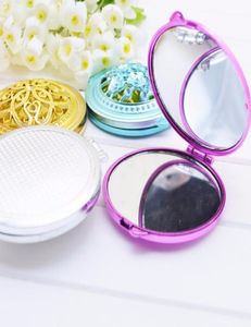 Vintage Hand Mirrors Pocket Mirror Mini Compact Mirrors Girl DoubleSide Folded Hollow Out Makeup Mirror P276085740