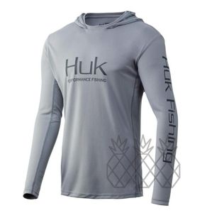 Koszule rybackie Huk Custom Clothing Kurtka z długim rękawem Tshirt UV Ochrona 50 mężczyzn Summer Wear 2207187059912