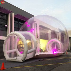 5m diameter+1.5m tunnel Free Ship Outdoor Activities Clear Transparent Wedding Party Rental Inflatable Bubble Tent For Sale