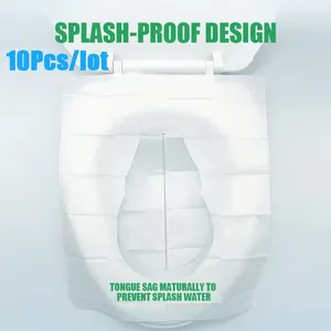 Toilet Seat Covers 10PCS/lot Disposable Cover Mat Portable Safety Pad Easy To Carry Cushion Travel Bathroom Accessiories