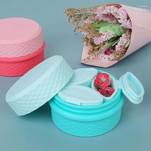 Storage Bottles Portable Compartment Box Travel Containers Silicone Empty Face Cream Leak-proof