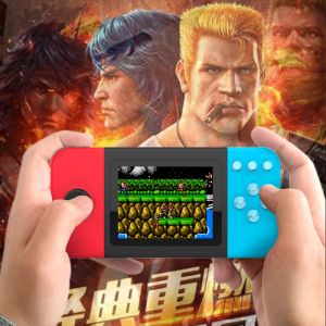 Gamepads mini el oyun konsolu renkli hd ekran 8 bit klasik 500 retro video oyun oynatıcı tv out cep oyun kutusu hediye