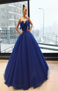 Deep OceanBlue Quinceanera Elbiseler Büyüleyici Vneck kolsuz kabarık balo balo Balo Elbise Glamorous Vintage Party Elbise Seksi Çift 9293939