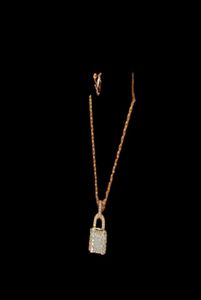 Designer Pendant Lock Bracelet Necklaces Fashion Necklace for Man Woman Jewelry Pendants Multiple options with bag3830444