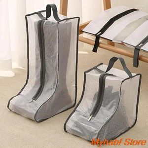 Storage Bags Dust-proof Rain Boots Bag Portable Shoes Organizer Zipper Pouch For Travel Riding Protection