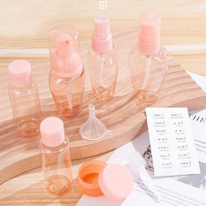 Liquid Soap Dispenser 10/PCS Set Portable Travel Refillable Empty Bottle Essence Shampoo Dusch Gel Container kan spraya lotion Bottling