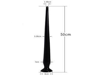 50 cm Super Long Anal Codice Tail Canna Prostata Massager Snake Dildo Masturbatore Prodotti per adulti Punti di sesso per Man Woman7619228