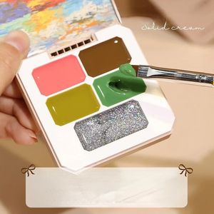 Solid Nail Polish Color Mud Gel Full Coverage Painting Nail Art Glue Mousse Creamy Texture Manicure Varnishes Solid UV Gel Plate