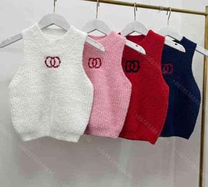 22sss mulheres tricotar tanques de suéter camisa de colete slim leggings leteira marca marca ful