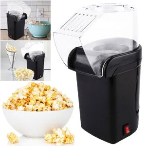 Makers 1200W Oilfri Air Popcorn Machine High Popping Rate Popcorn Fast Eletric Hot Air Mini Popcorn Maker for Home Family Party Kids