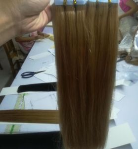 Grade 9A100 human hair Silk straight PU tape in hair Extensions 25g per pc40pcs per lotLength 12039039260390391506464