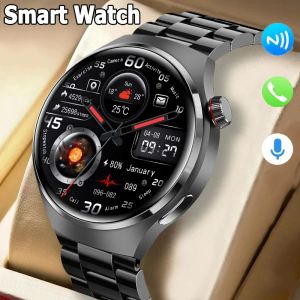 Klockor för Huawei Watch 4 Pro Smartwatch Men Women Bt Wireless Call Voice Assistant Sports Fitness Watch 8 Wristwatch för Android iOS