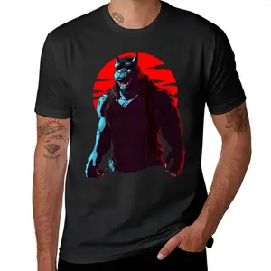 Tampo masculino Tops Design de animais - Halloween Doggo camiseta rápida camisa seca de moda coreana engraçada T Cotton