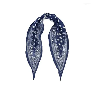 Переходы шарфов Американский классический хлопок пейсли схема кешью с бриллиантовым шарфом для женщин мужские винтажные банданы волос шеи