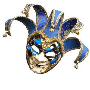 Italien Venice Style Mask 4417cm Weihnachten Masquerade Full Face Antique Mask 3 Farben für Cosplay Night Club5925963