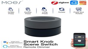 Moes New Tuya ZigBee control Smart Knob Switch Wireless Scene Switch Button Controller Battery Powered Automation Scenario6375110