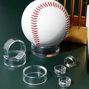 Dekorativa plattor Softball Acrylic Clear Organization Baseball Display Stands Storage Holder Racks Holder Rings