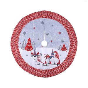 Carpets Snowflake Printed Christmas Tree Skirt Bottom Decorative Scene Soft Blankets For Women Luxury Rugs Bedroom