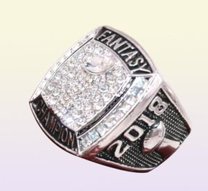 Factory Whole 2018 Fantasy Football Ring USA Dimensioni da 7 a 15 con scatola di visualizzazione in legno Drop 8700076